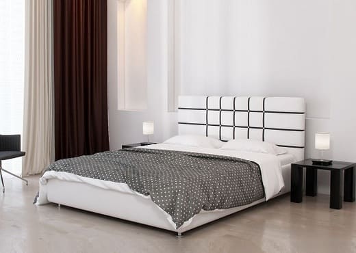 Мягкая кровать с изголовьем КИ-117